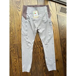 On Running Womens Movement Tights Long Zinc/Grape Size XL NWT Retail $130